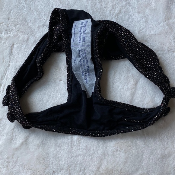 New! Normaillot DRAPÉ BIKINI BOTTOM BLACK 19667 - Picture 10 of 11